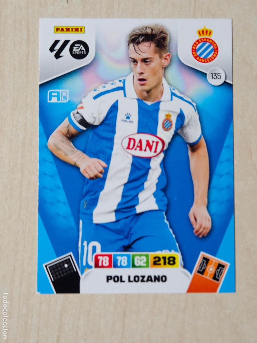 Cromos de F&uacute;tbol: FICHA N&ordm; 135 POL LOZANO - ADRENALYN 25 26 - PANINI 2025 - 26 - CROMO - ESPANYOL