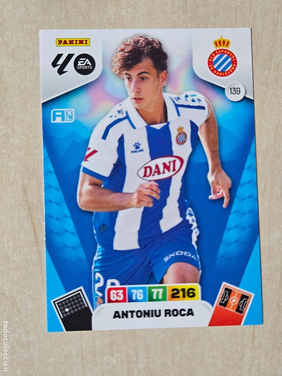 Football Stickers: FICHA N&ordm; 139 ANTONIU ROCA - ADRENALYN 25 26 - PANINI 2025 - 26 - CROMO - ESPANYOL