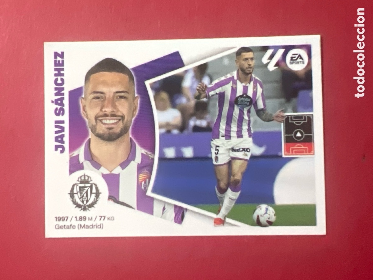 Football Stickers: C7181. Cromo Valladolid n&ordm; 7 Javi S&aacute;nchez Liga 2024 2025 24 25 este