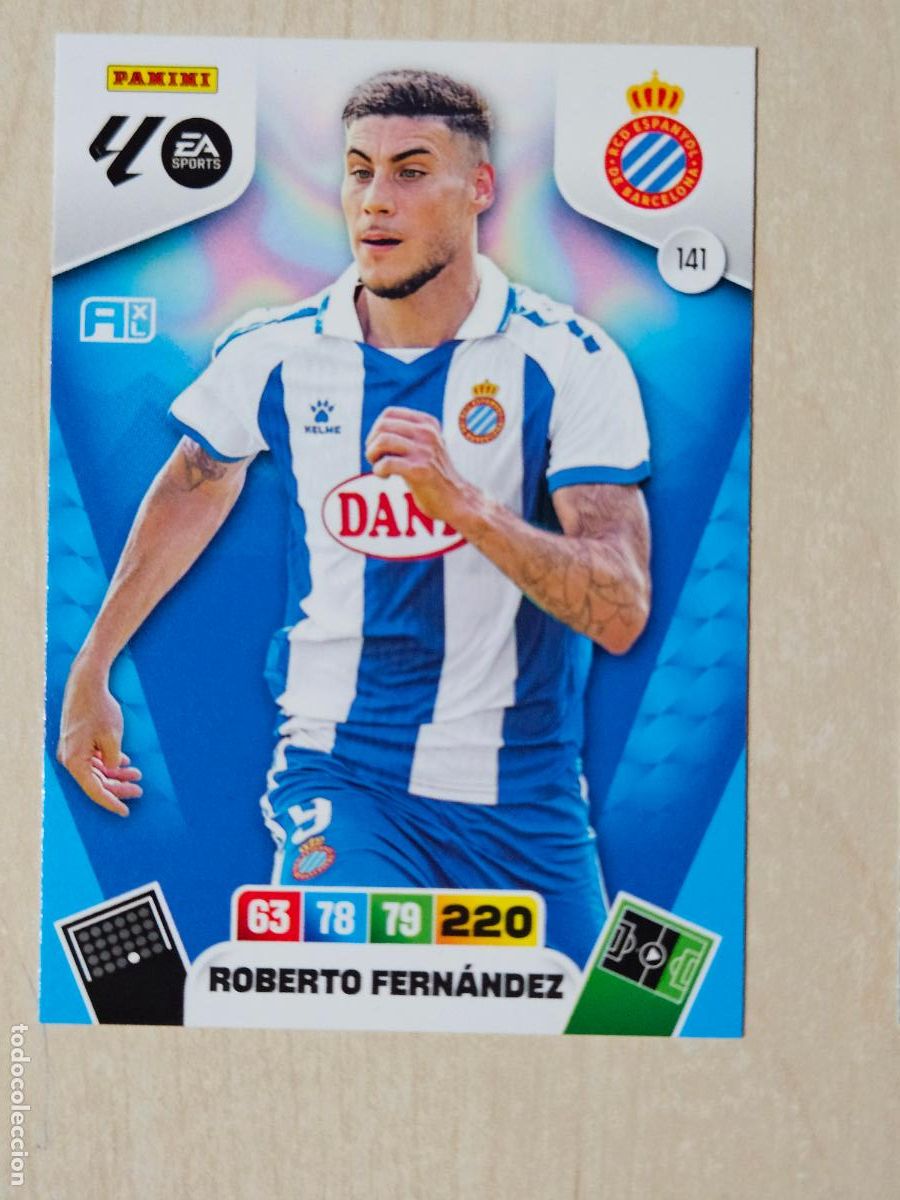 Football Stickers: FICHA N&ordm; 141 ROBERTO FERNANDEZ - ADRENALYN 25 26 - PANINI 2025 - 26 - CROMO - ESPANYOL