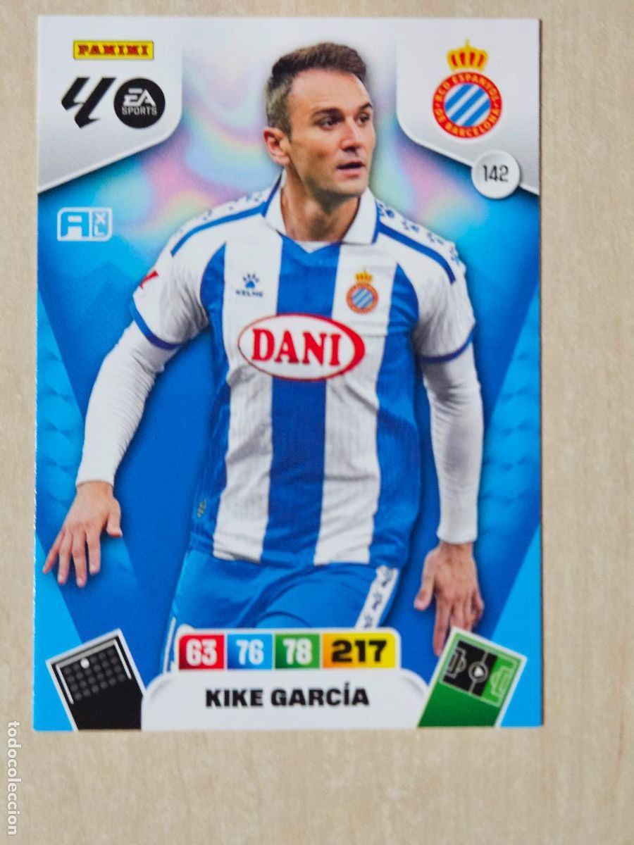 Football Stickers: FICHA N&ordm; 142 KIKE GARCIA - ADRENALYN 25 26 - PANINI 2025 - 26 - CROMO - ESPANYOL