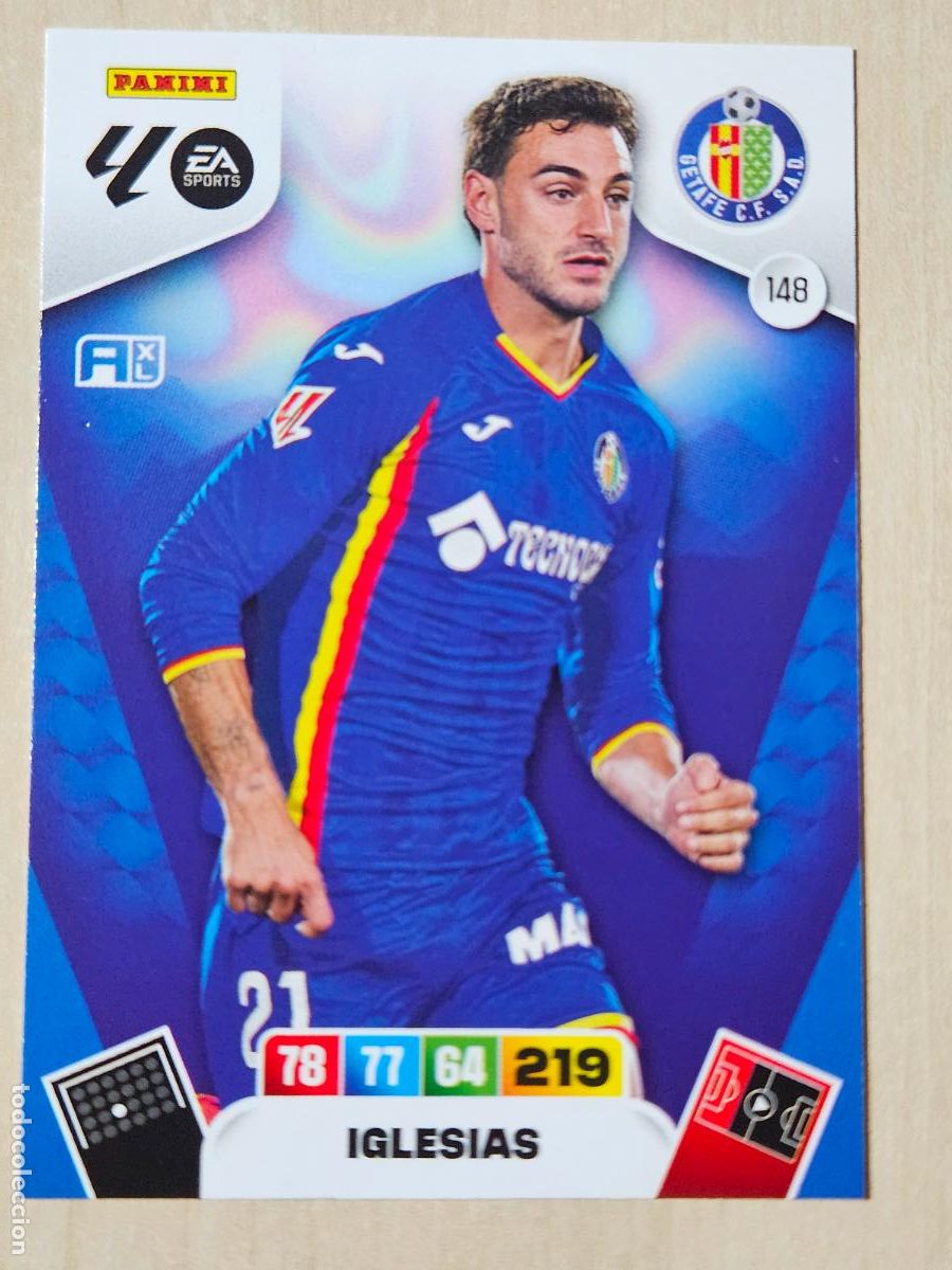 Fu&szlig;ball-Sticker: FICHA N&ordm; 148 IGLESIAS - ADRENALYN 25 26 - PANINI 2025 - 26 - CROMO - GETAFE