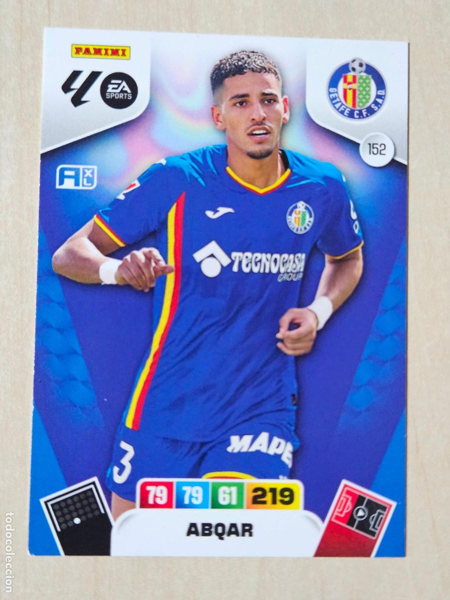 Cromos de F&uacute;tbol: FICHA N&ordm; 152 ABQAR - ADRENALYN 25 26 - PANINI 2025 - 26 - CROMO - GETAFE