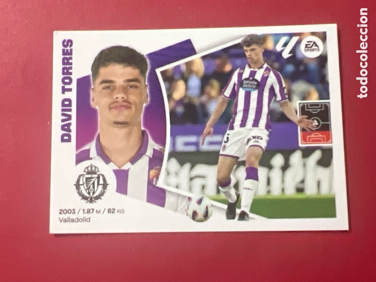 Cromos de F&uacute;tbol: C7186. 9 DAVID TORRES VALLADOLID LIGA ESTE 2024 2025 24 25 PANINI