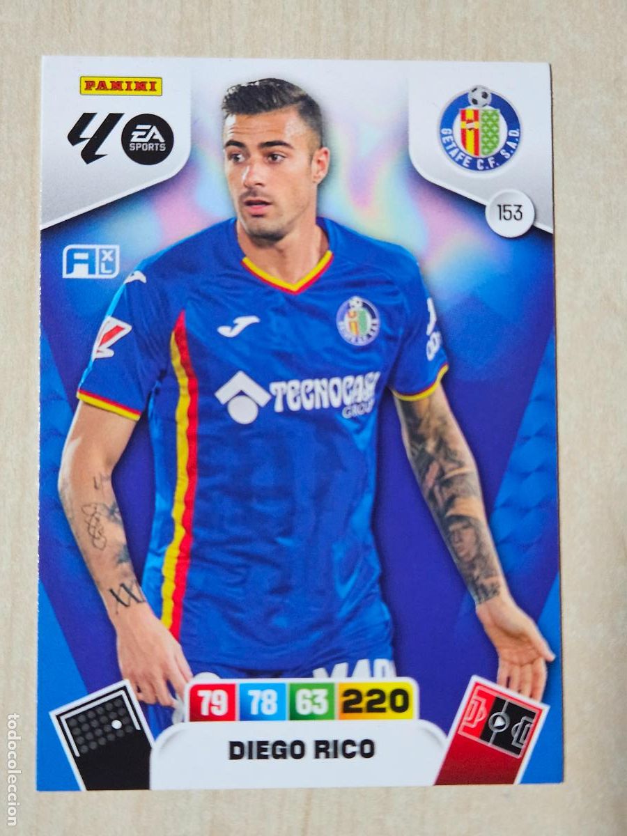 Cromos de F&uacute;tbol: FICHA N&ordm; 153 DIEGO RICO - ADRENALYN 25 26 - PANINI 2025 - 26 - CROMO - GETAFE