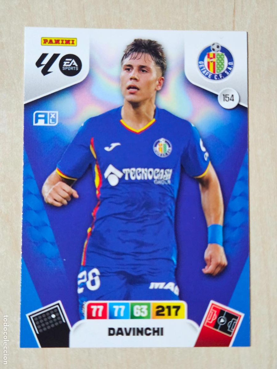 Fu&szlig;ball-Sticker: FICHA N&ordm; 154 DAVINCHI - ADRENALYN 25 26 - PANINI 2025 - 26 - CROMO - GETAFE