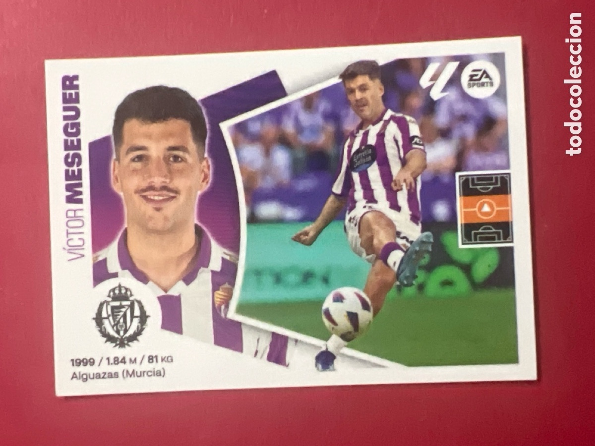 Fu&szlig;ball-Sticker: C7187. 12A V&iacute;ctor Meseguer, Real Valladolid, Panini Ediciones Liga Este 2024 2025 24 25, 12 A