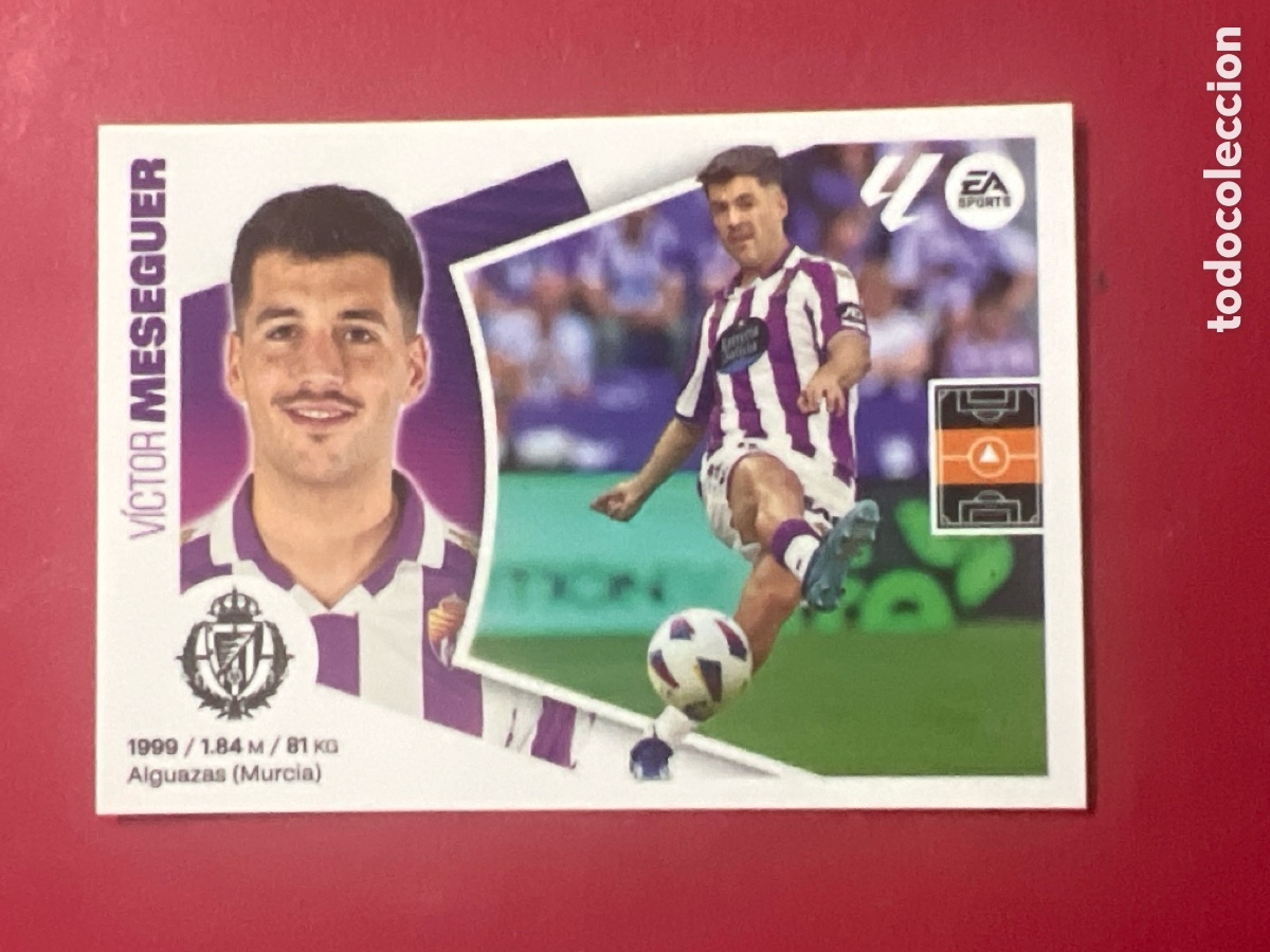 Fu&szlig;ball-Sticker: C7188. 12A V&iacute;ctor Meseguer, Real Valladolid, Panini Ediciones Liga Este 2024 2025 24 25, 12 A