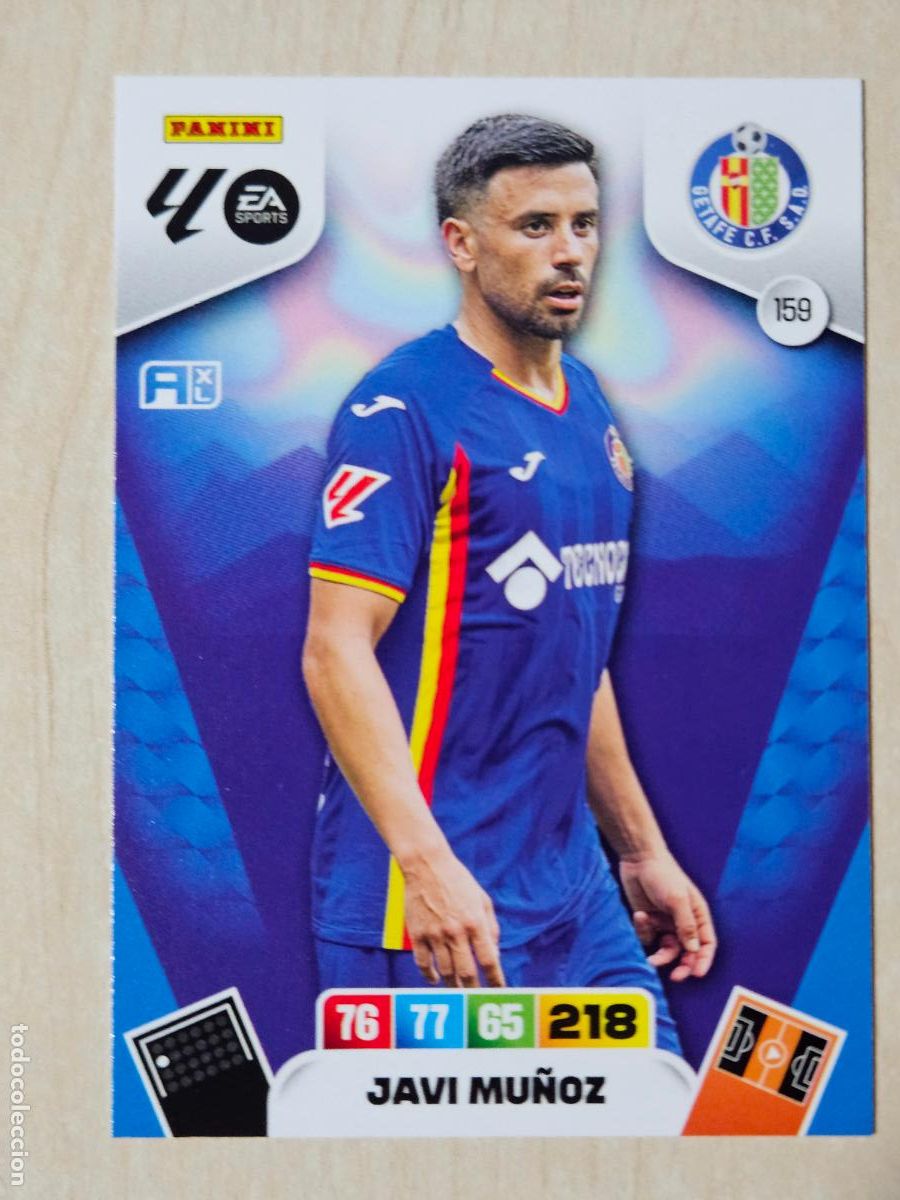Cromos de F&uacute;tbol: FICHA N&ordm; 159 JAVI MU&Ntilde;OZ - ADRENALYN 25 26 - PANINI 2025 - 26 - CROMO - GETAFE