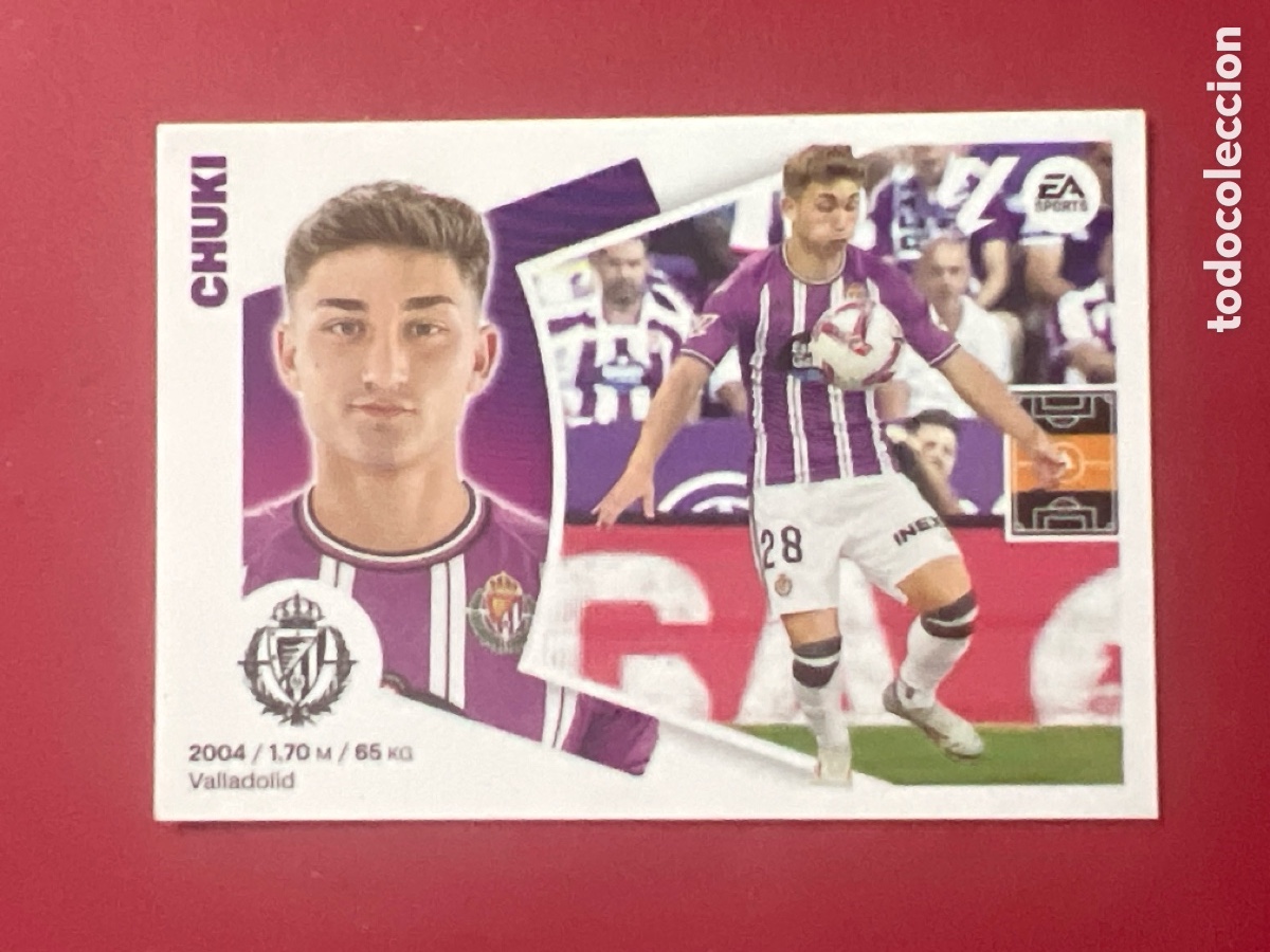 Cromos de F&uacute;tbol: C7190. N&ordm; 12B CHUKI VALLADOLID LIGA ESTE 2024 2025 24 25 PANINI