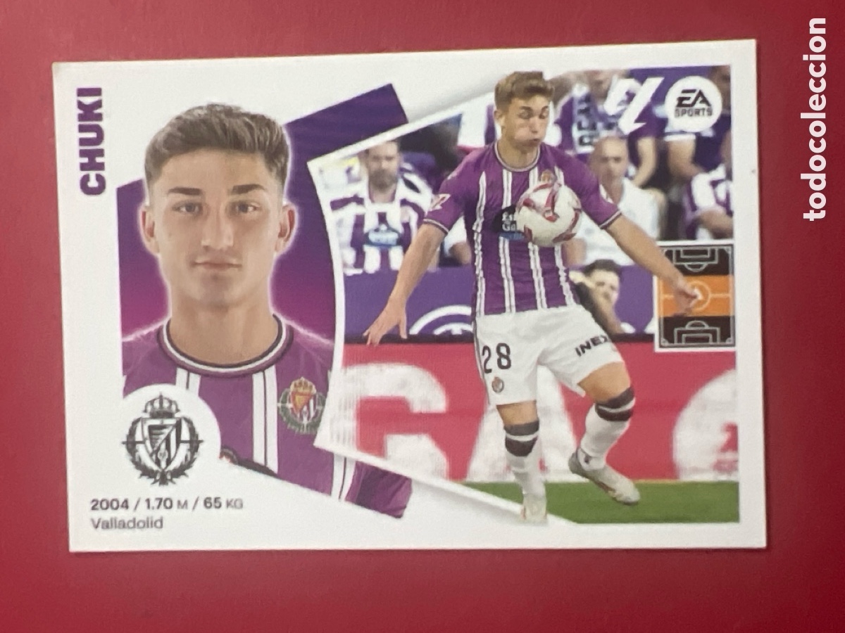 Cromos de F&uacute;tbol: C7191. N&ordm; 12B CHUKI VALLADOLID LIGA ESTE 2024 2025 24 25 PANINI