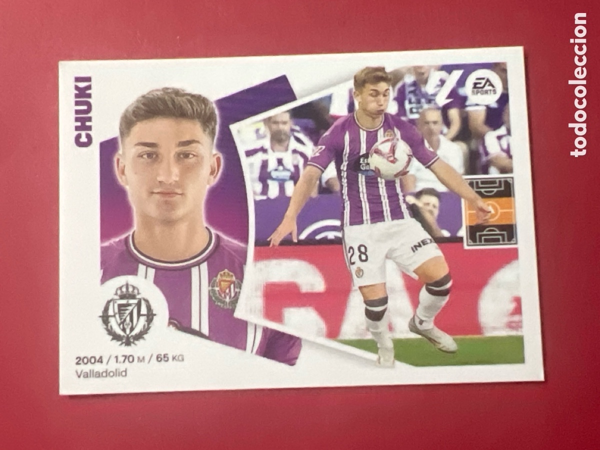 Cromos de F&uacute;tbol: C7192. N&ordm; 12B CHUKI VALLADOLID LIGA ESTE 2024 2025 24 25 PANINI