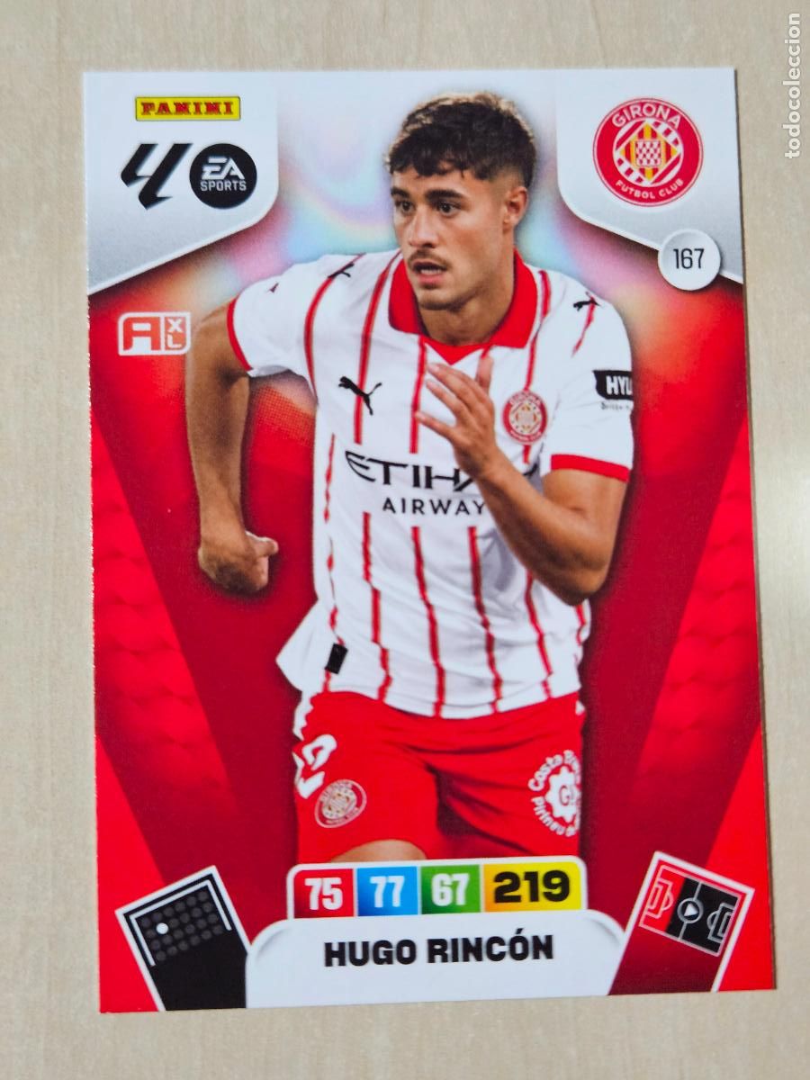 Cromos de F&uacute;tbol: FICHA N&ordm; 167 HUGO RINCON - ADRENALYN 25 26 - PANINI 2025 - 26 - CROMO - GIRONA
