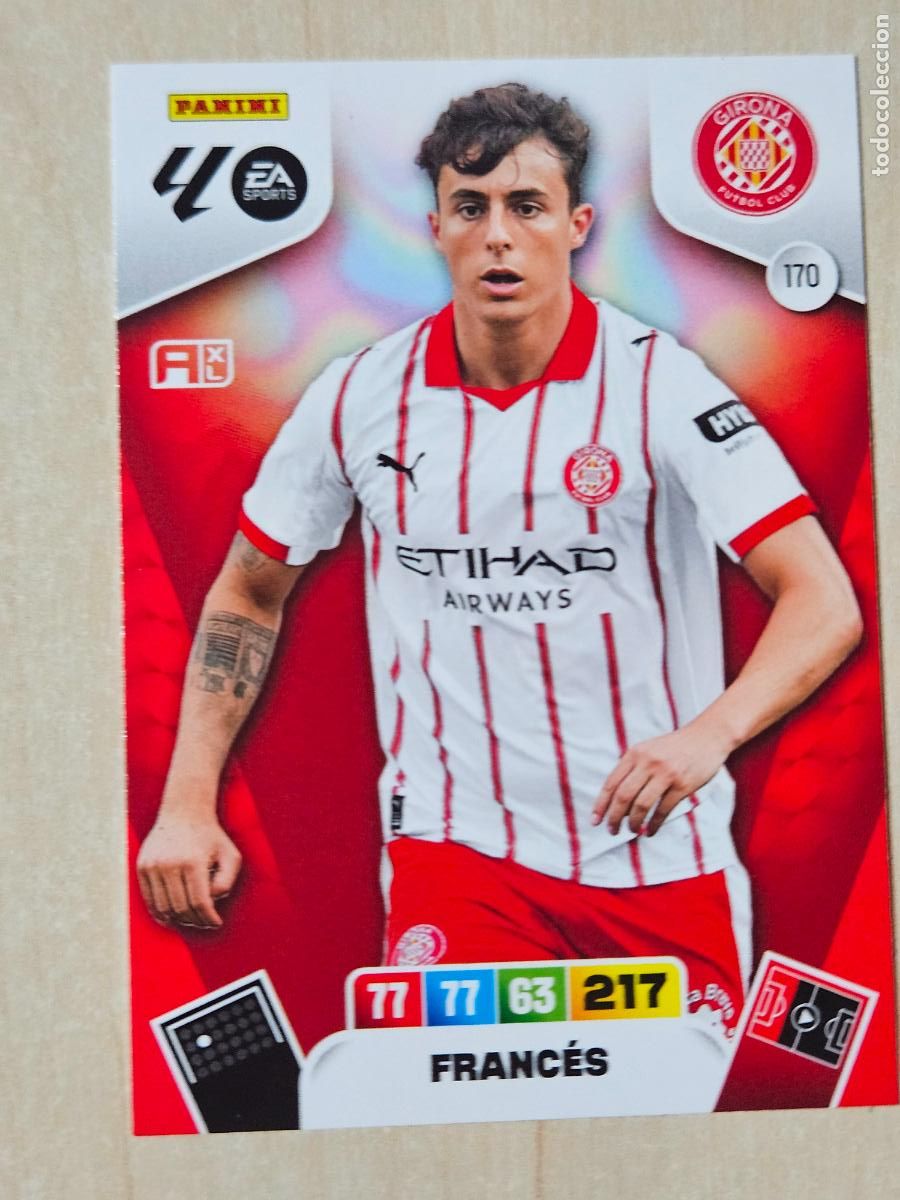 Cromos de F&uacute;tbol: FICHA N&ordm; 170 FRANCES - ADRENALYN 25 26 - PANINI 2025 - 26 - CROMO - GIRONA