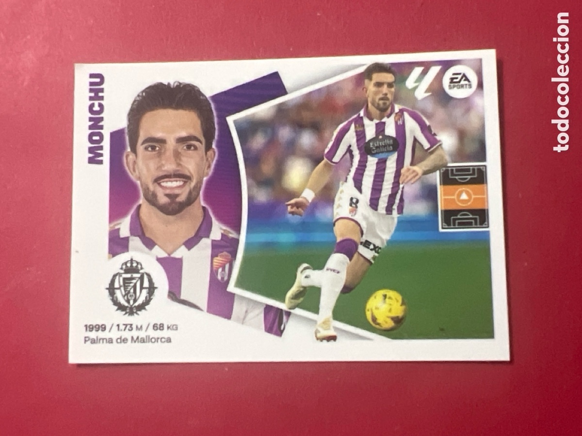 Cromos de F&uacute;tbol: C7194. N&ordm; 13 MONCHU VALLADOLID LIGA ESTE 24 25 2024 2025 SIN PEGAR NUNCA PEGADO