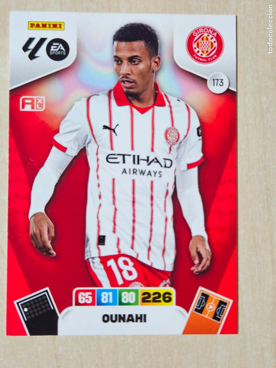 Cromos de F&uacute;tbol: FICHA N&ordm; 173 OUNAHI - ADRENALYN 25 26 - PANINI 2025 - 26 - CROMO - GIRONA