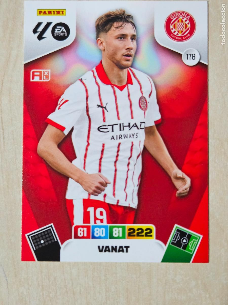 Cromos de F&uacute;tbol: FICHA N&ordm; 178 VANAT - ADRENALYN 25 26 - PANINI 2025 - 26 - CROMO - GIRONA
