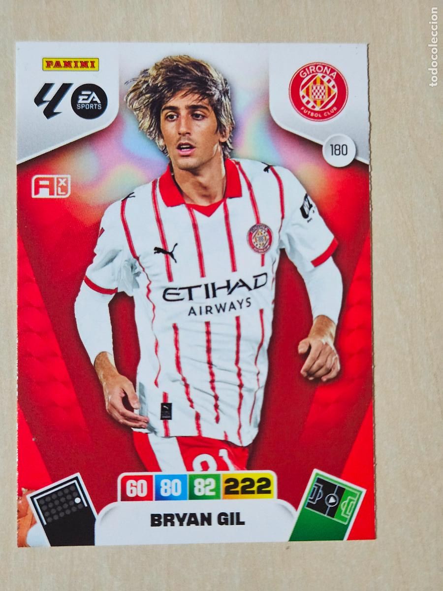 Cromos de F&uacute;tbol: FICHA N&ordm; 180 BRYAN GIL - ADRENALYN 25 26 - PANINI 2025 - 26 - CROMO - GIRONA