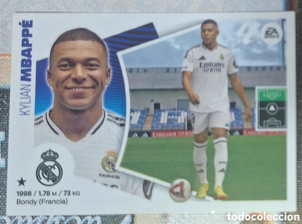 Cromos de F&uacute;tbol: Mbappe - version 1 - &Uacute;ltimos Fichajes 20 2024 2025 Liga Este