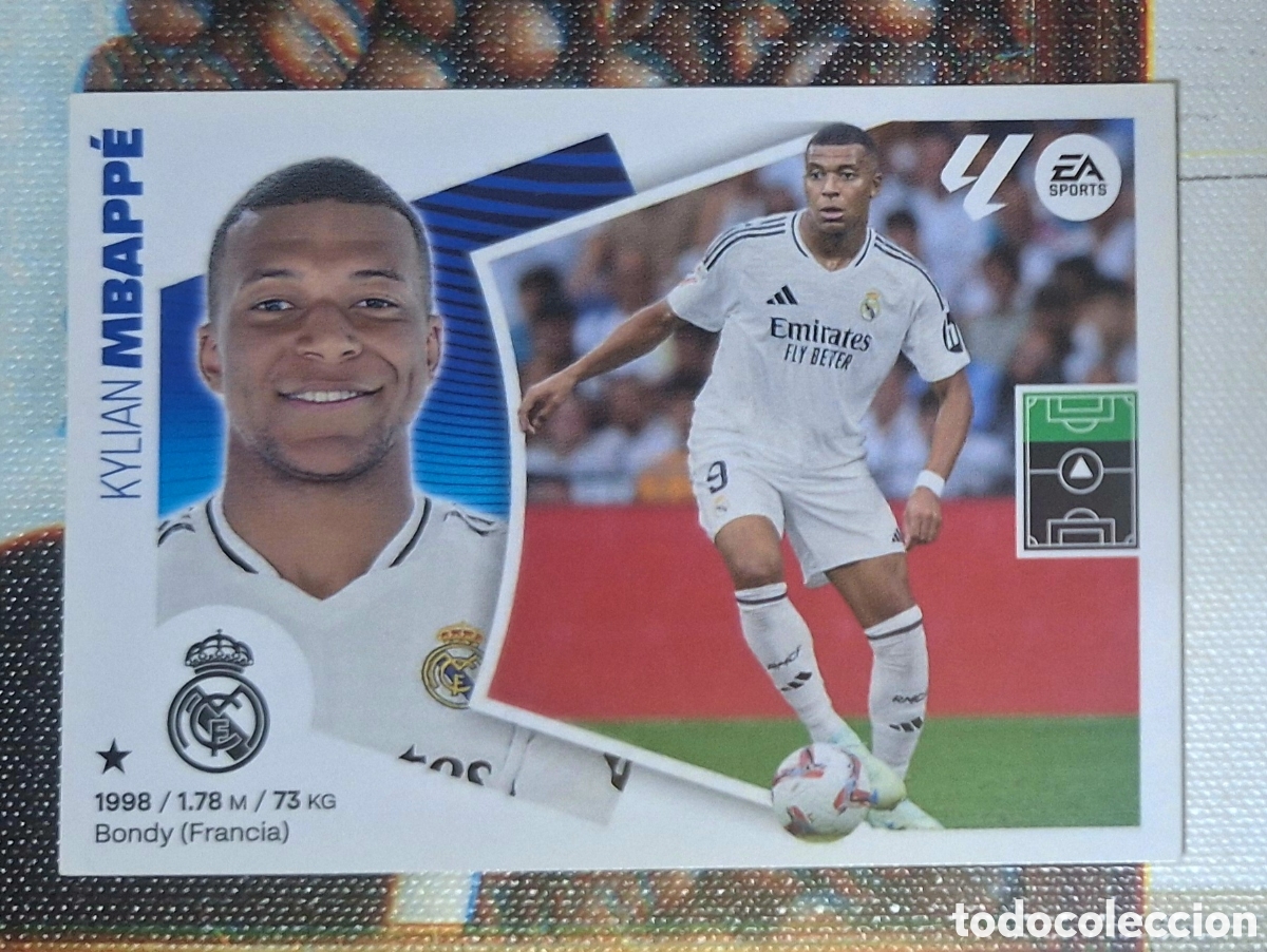 Cromos de F&uacute;tbol: Mbappe - version 2 - &Uacute;ltimos Fichajes 20 2024 2025 Liga Este