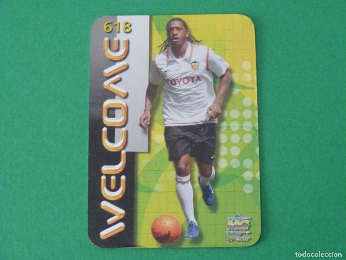 Cromos de F&uacute;tbol: TRADING CARD FUTBOL FERNANDES VALENCIA C.F BRILLO LISO N&ordm; 618 FICHAS LIGA MUNDICROMO 2007-2008/07-08