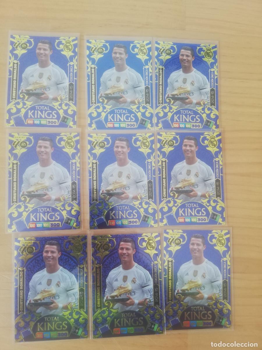Figurine di Calcio: Cristiano Ronaldo (x9) Total Kings (20214/20215) Adrenalyn