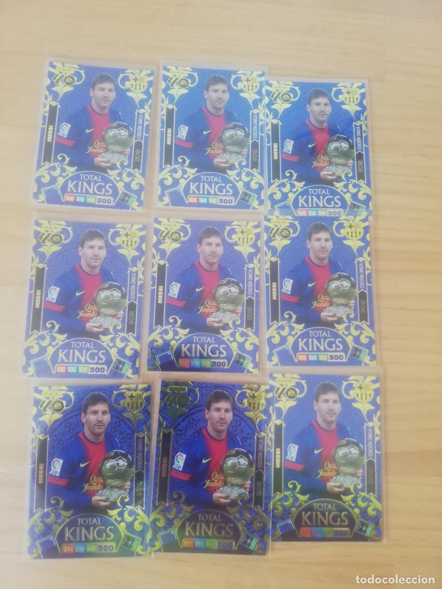 Cromos de Futebol: Messi (x9) Total Kings (2012) Adrenalyn