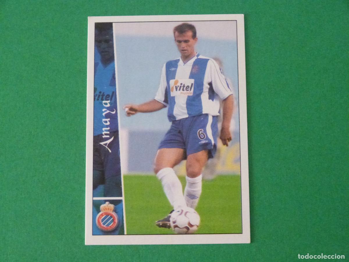 Cromos de Futebol: TRADING CARD FUTBOL AMAYA R.C.D. ESPA&Ntilde;OL-ESPANYOL N&ordm; 610 + FICHAS LIGA MUNDICROMO 2002-2003/02-03