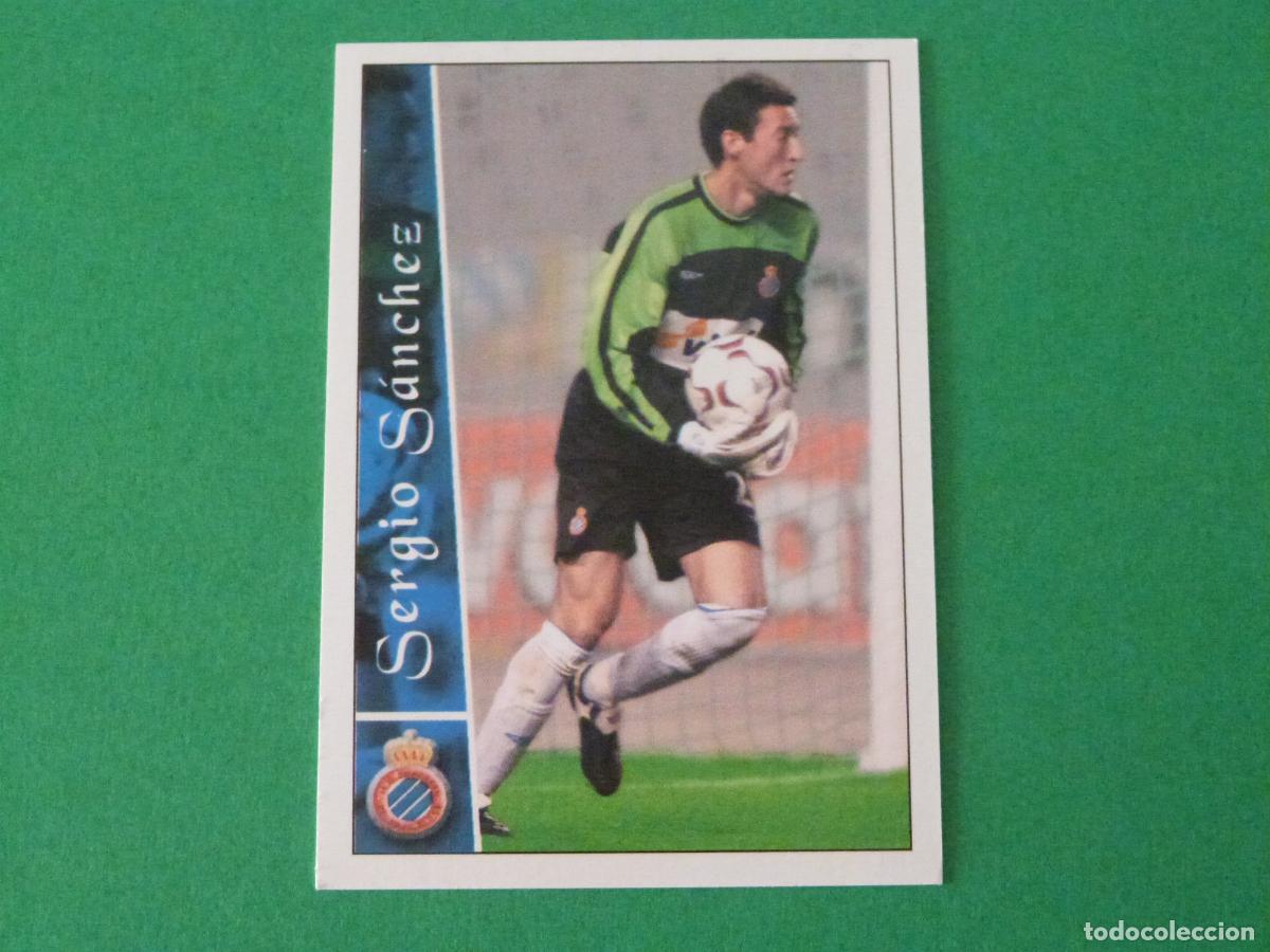 Cromos de F&uacute;tbol: TRADING CARD FUTBOL SERGIO SANCHEZ ESPA&Ntilde;OL-ESPANYOL N&ordm; 672 + FICHAS LIGA MUNDICROMO 2002-2003/02-03