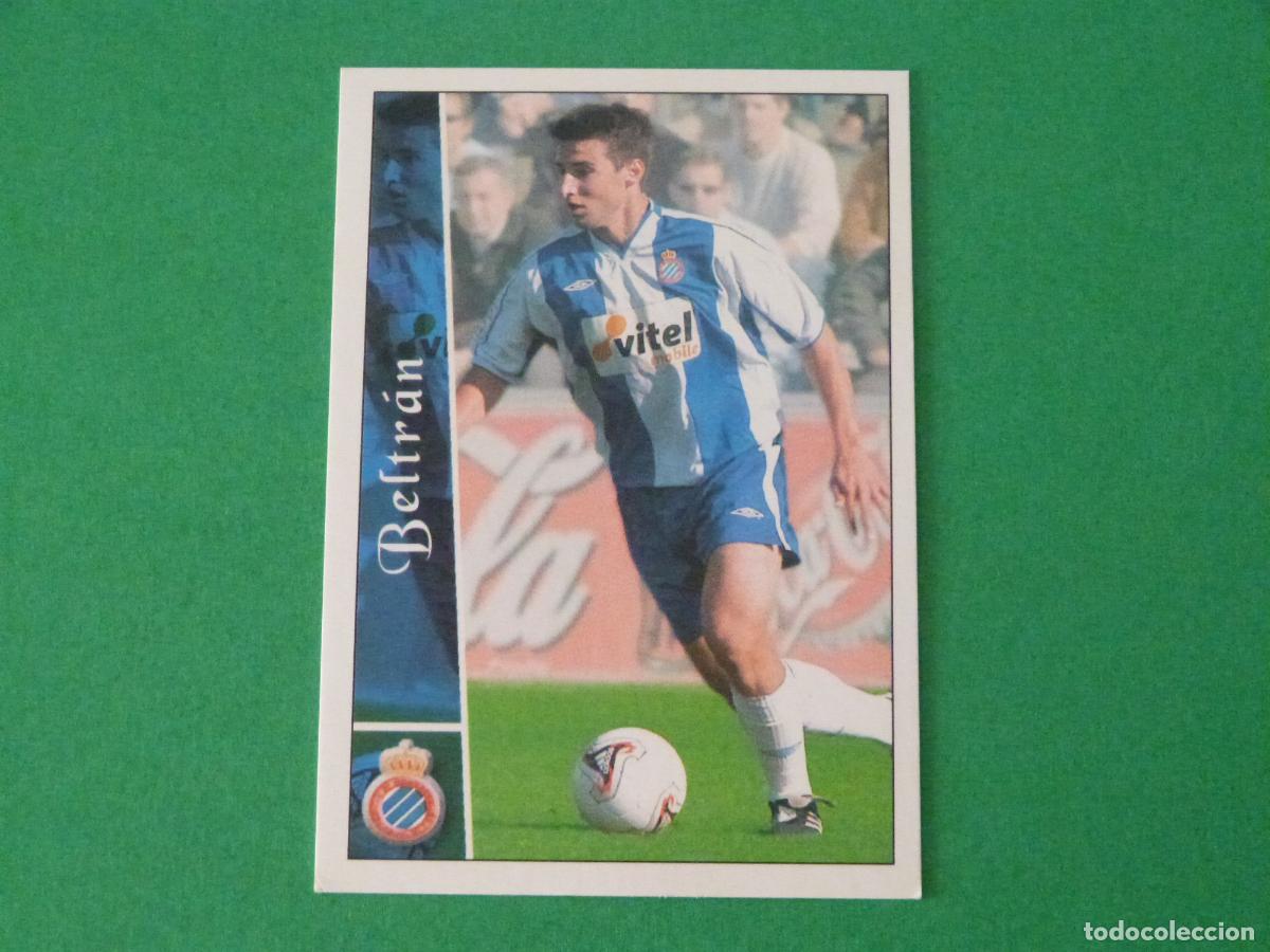 Figurine di Calcio: TRADING CARD FUTBOL BELTRAN R.C.D. ESPA&Ntilde;OL-ESPANYOL N&ordm; 645 + FICHAS LIGA MUNDICROMO 2002-2003/02-03