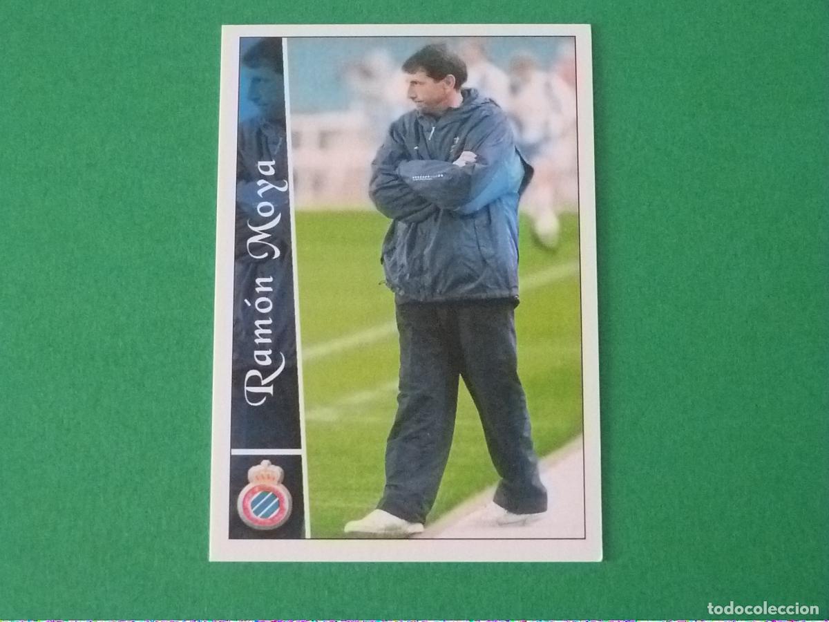 Figurine di Calcio: TRADING CARD FUTBOL RAMON MOYA RCD ESPA&Ntilde;OL-ESPANYOL N&ordm; 662 + FICHAS LIGA MUNDICROMO 2002-2003/02-03