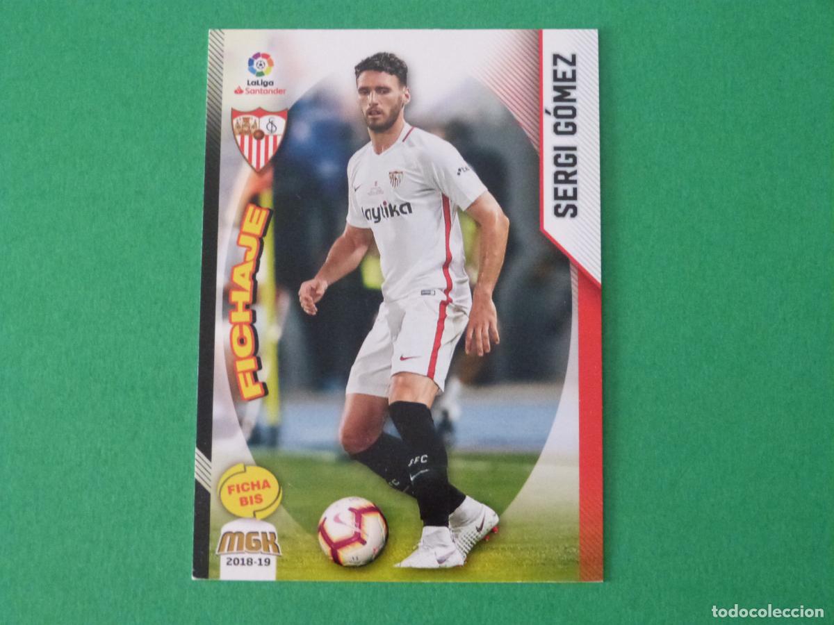 Cromos de F&uacute;tbol: TRADING CARD FUTBOL SERGI GOMEZ SEVILLA F.C. N&ordm; 441 BIS LIGA MEGACRACKS 2018-2019/18-19 PANINI