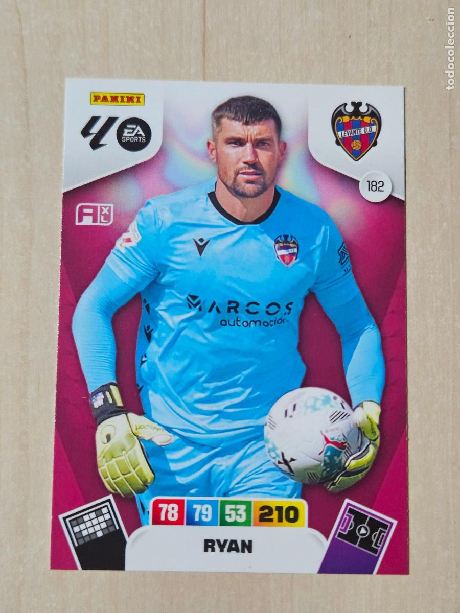Figurine di Calcio: FICHA N&ordm; 182 RYAN - ADRENALYN 25 26 - PANINI 2025 - 26 - CROMO - LEVANTE