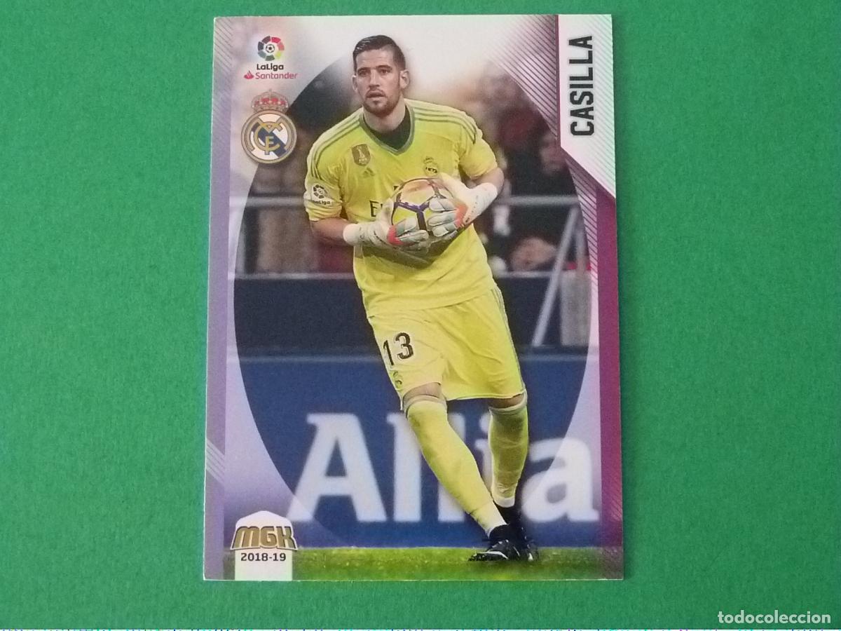 Cromos de Futebol: TRADING CARD FUTBOL CASILLA REAL MADRID C.F. N&ordm; 354 LIGA MEGACRACKS 2018-2019/18-19 PANINI