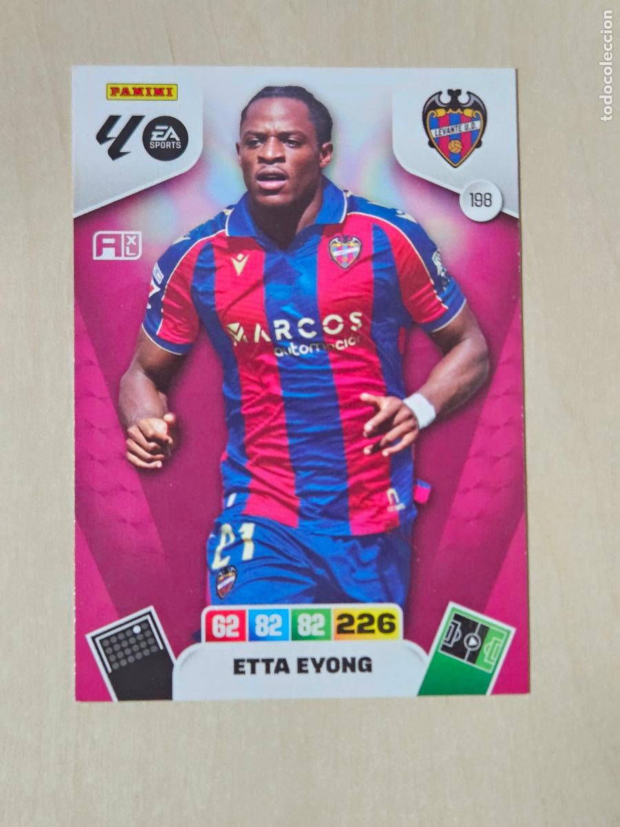 Cromos de Futebol: FICHA N&ordm; 198 ETTA EYONG - ADRENALYN 25 26 - PANINI 2025 - 26 - CROMO - LEVANTE