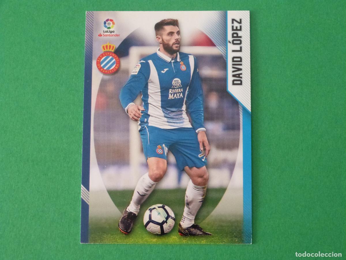 Cromos de F&uacute;tbol: TRADING CARD FUTBOL DAVID LOPEZ GETAFE C.F. ERROR LOGO N&ordm; 200 LIGA MEGACRACKS 2018-2019/18-19 PANINI