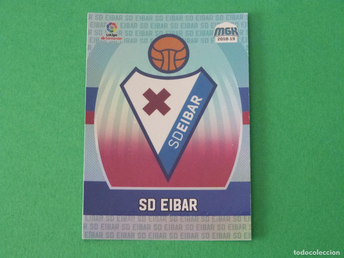 Cromos de F&uacute;tbol: TRADING CARD FUTBOL ESCUDO S.D. EIBAR N&ordm; 163 LIGA MEGACRACKS 2018-2019/18-19 PANINI
