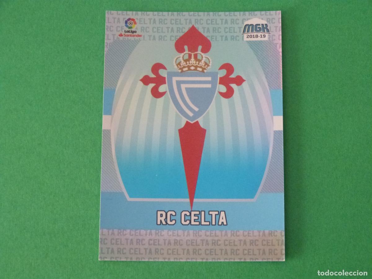 Cromos de F&uacute;tbol: TRADING CARD FUTBOL ESCUDO CELTA DE VIGO N&ordm; 136 LIGA MEGACRACKS 2018-2019/18-19 PANINI