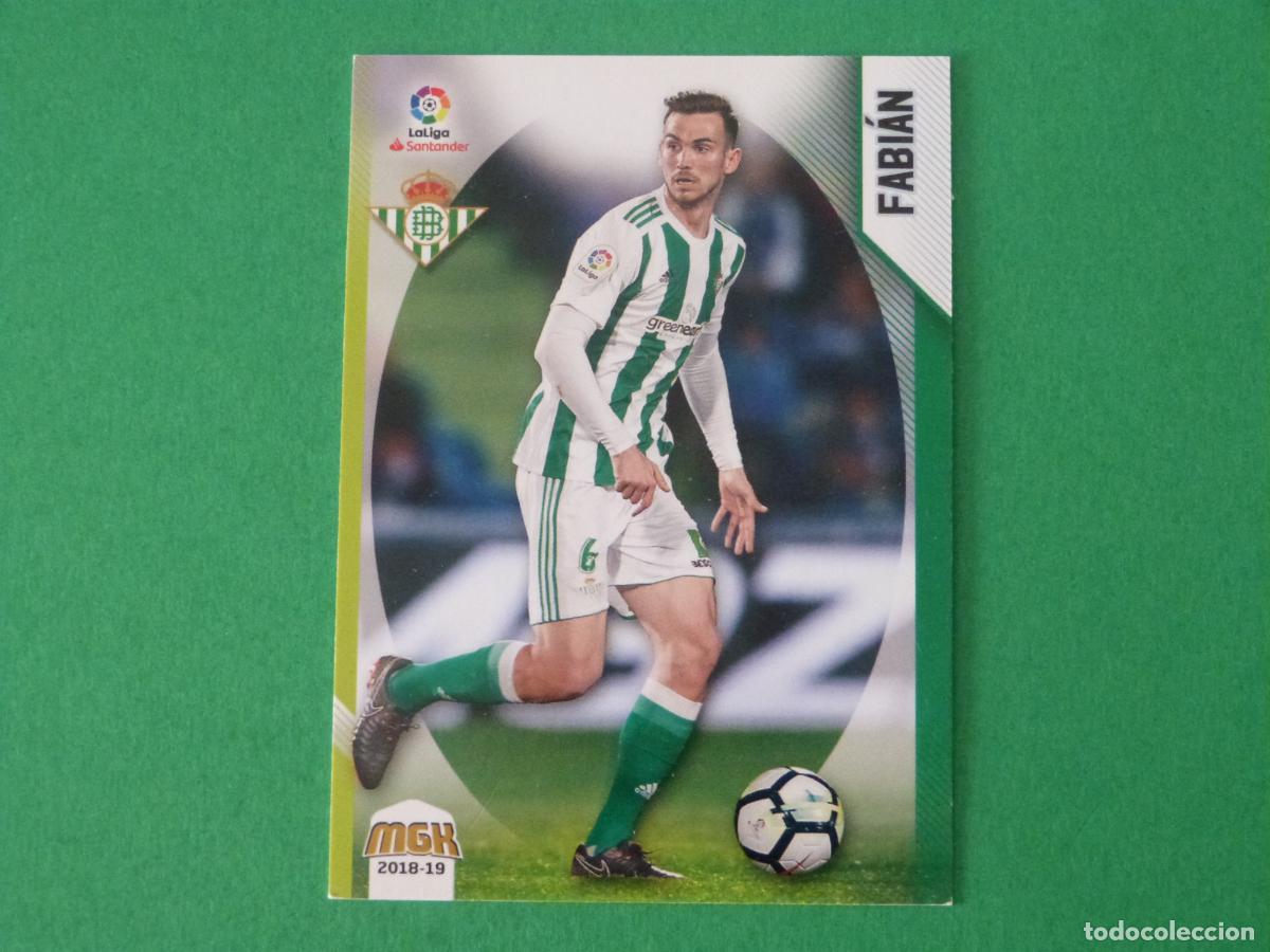 Cromos de F&uacute;tbol: TRADING CARD FUTBOL FABIAN REAL BETIS BALOMPIE N&ordm; 121 LIGA MEGACRACKS 2018-2019/18-19 PANINI