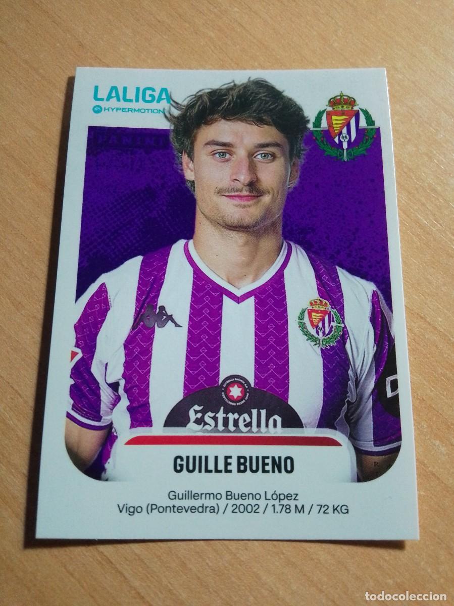 Cromos de F&uacute;tbol: 390 GUILLE BUENO DEL VALLADOLID A 2&ordf; DIVISION HYPERMOTION 25 26 PANINI 2025 2026 NUEVO