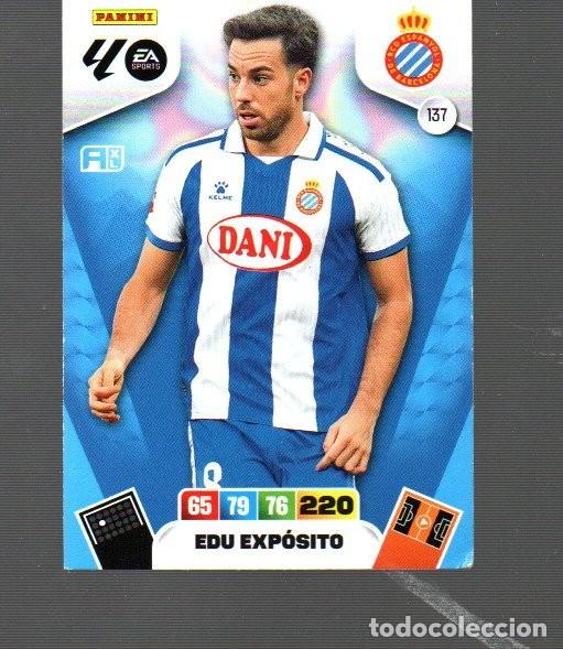 Cromos de F&uacute;tbol: CROMO DE XL ADRENALYN LA LIGA 2025 / 26 DEL REAL ESPA&Ntilde;OL EDU EXP&Oacute;SITO N&ordm; 137