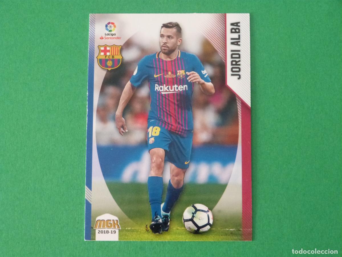 Cromos de F&uacute;tbol: TRADING CARD FUTBOL JORDI ALBA F.C. BARCELONA N&ordm; 90 LIGA MEGACRACKS 2018-2019/18-19 PANINI