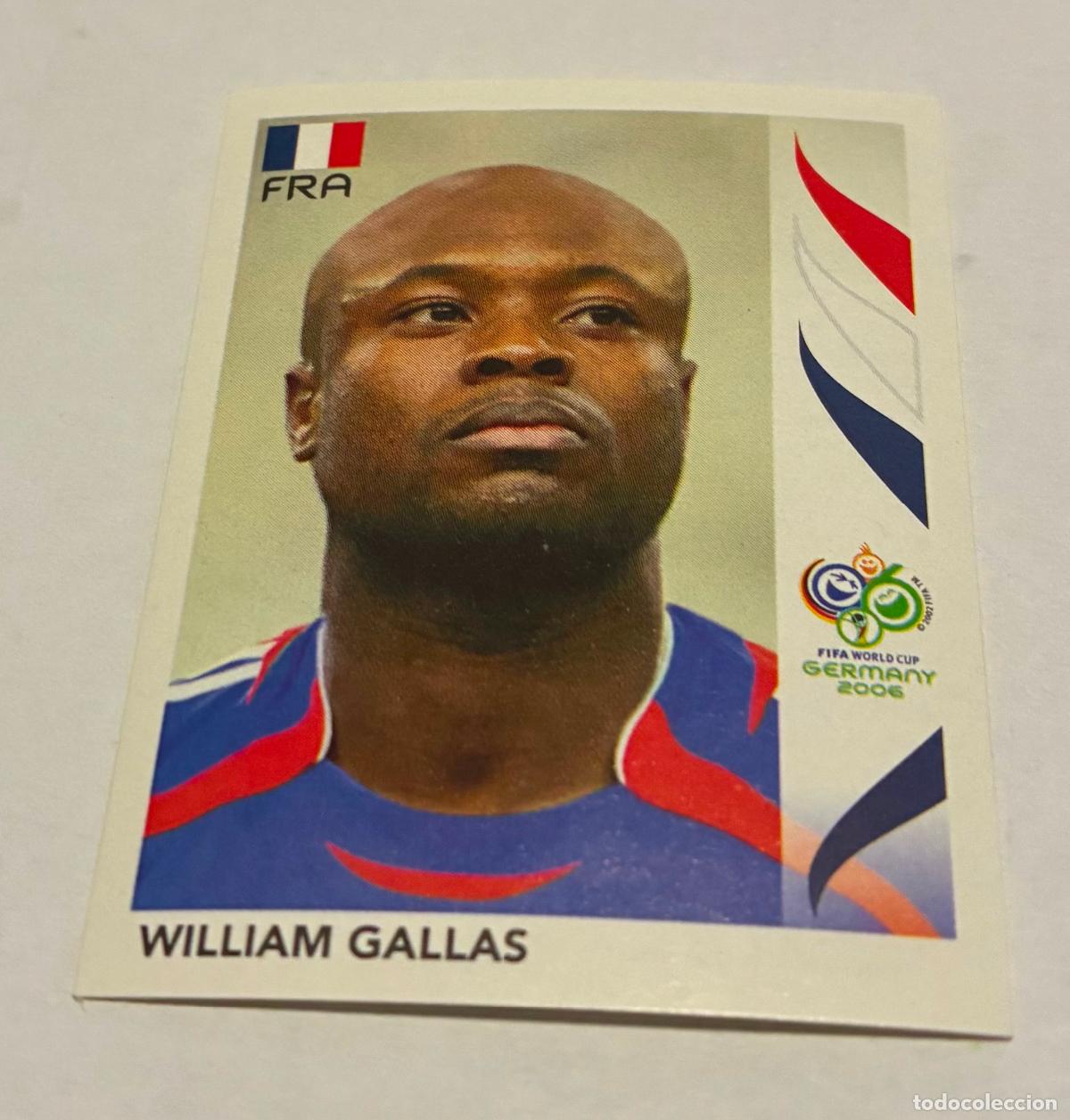 Cromos de F&uacute;tbol: CROMO FUTBOL MUNDIAL ALEMANIA 2006, PANINI, Numero 458 , WILLIAM GALLAS, Francia