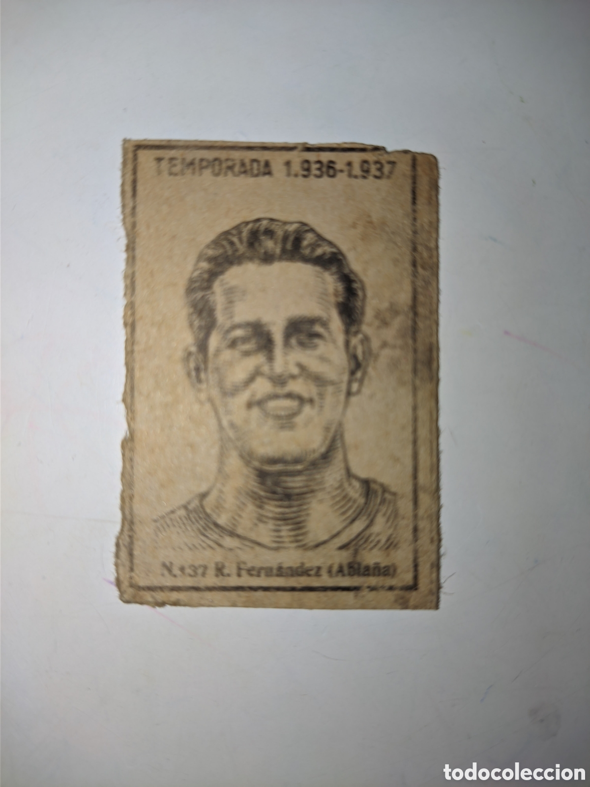 Cromos de F&uacute;tbol: Fern&aacute;ndez Abla&ntilde;a (Jerez) F&oacute;sforos y Cerillas 1936 - 37