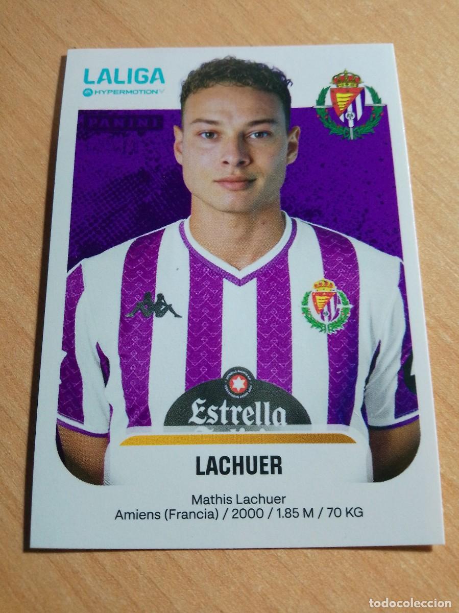 Cromos de F&uacute;tbol: 393 LACHER DEL VALLADOLID A 2&ordf; DIVISION HYPERMOTION 25 26 PANINI 2025 2026 NUEVO