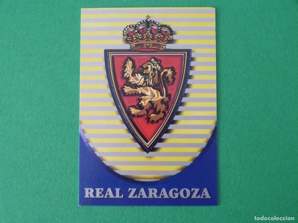 Cromos de F&uacute;tbol: TRADING CARD FUTBOL ESCUDO REAL ZARAGOZA N&ordm; 555 FICHAS LIGA MUNDICROMO 2002-2003/02-03