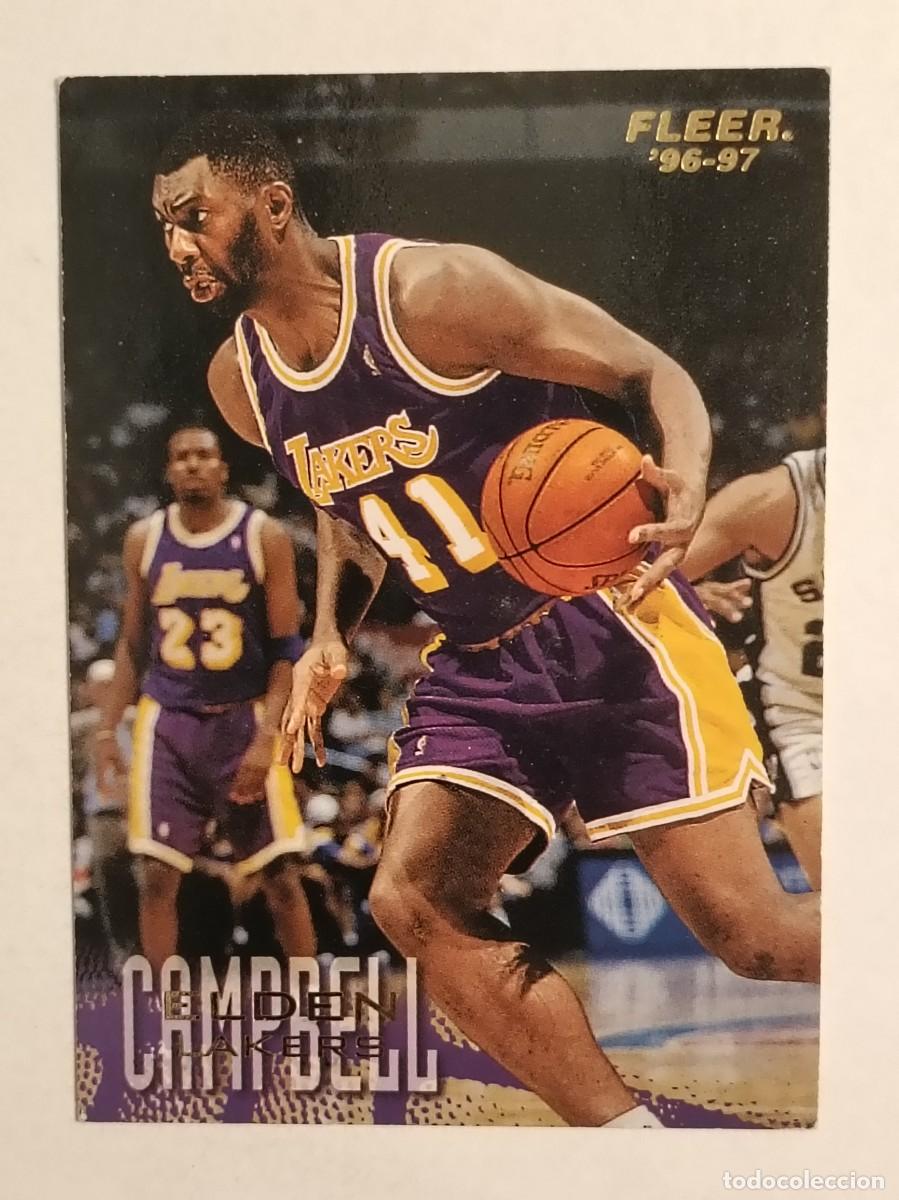 Cromos de F&uacute;tbol: #52 ELDEN CAMPBELL (LOS ANGELES LAKERS) CARDS NBA 96/97 FLEER