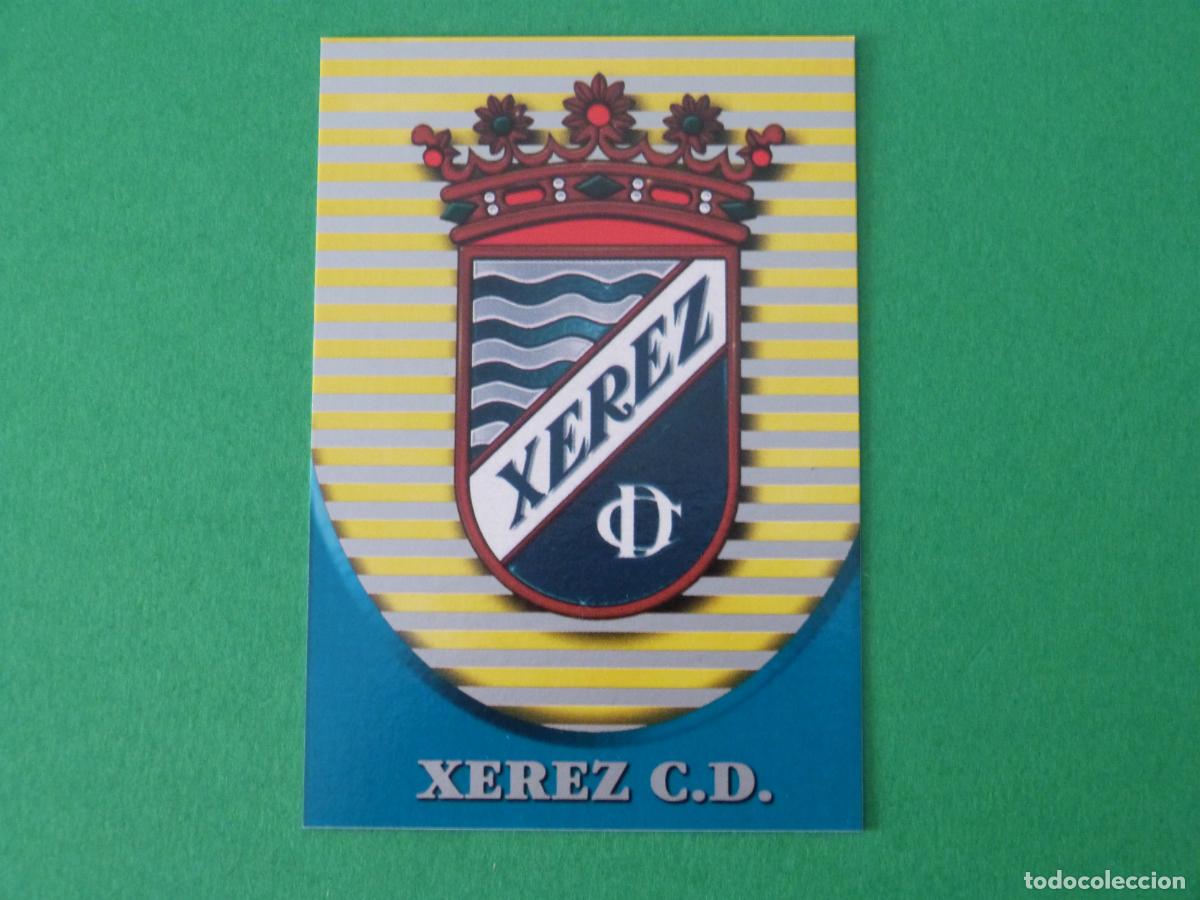 Cromos de F&uacute;tbol: TRADING CARD FUTBOL ESCUDO XEREZ C.D. N&ordm; 556 FICHAS LIGA MUNDICROMO 2002-2003/02-03