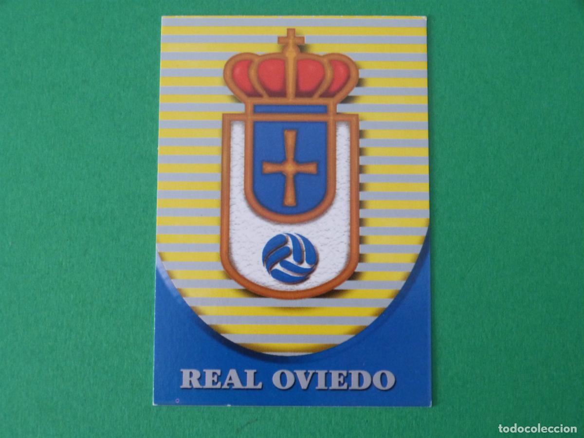 Cromos de F&uacute;tbol: TRADING CARD FUTBOL ESCUDO REAL OVIEDO C.F. N&ordm; 559 FICHAS LIGA MUNDICROMO 2002-2003/02-03