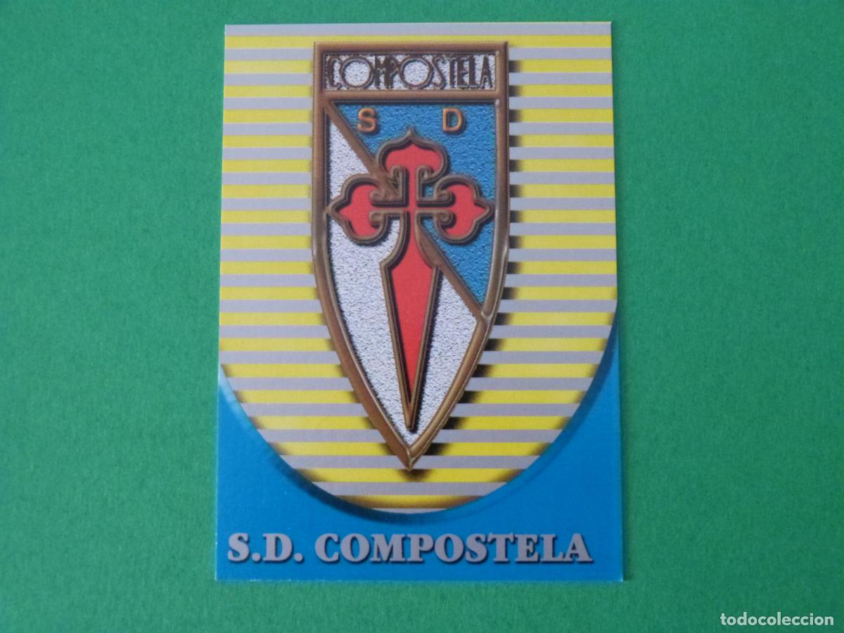 Cromos de F&uacute;tbol: TRADING CARD FUTBOL ESCUDO S.D. COMPOSTELA N&ordm; 572 FICHAS LIGA MUNDICROMO 2002-2003/02-03